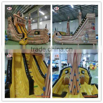 pirate style bouncing inflatable slides for outdoor party jumper hire