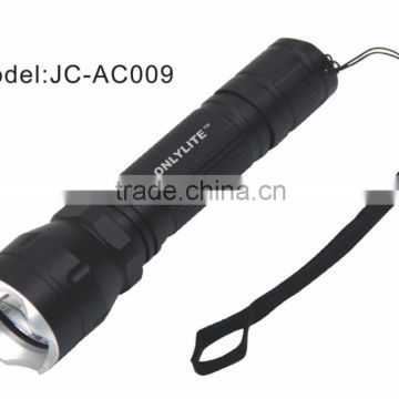 High light Rechargeable 3W Cree LED flashlights and torchs with rechargeable battery