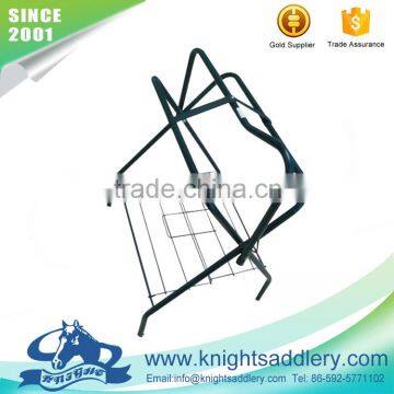 Portable Lightweight Tubular Saddle Rack Stand in Painted Metal