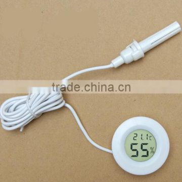 2016 new arrival Digital sensor probe Thermometer Hygrometer Mini LCD Temperature Humidity with line for freezer refrigerator