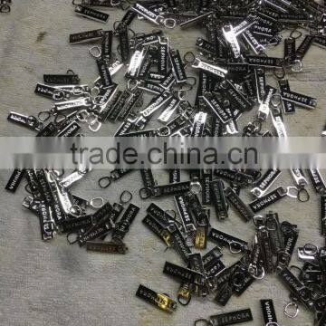 OEM and ODM custom logo metal zipper sliders/locking zipper sliders