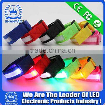 2016 Hot Popular Wristbands With Led Light for Outdoor Sports Safety
