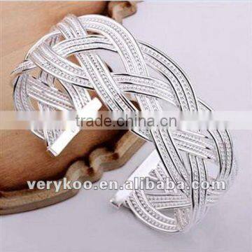 Wholesale Fashion Silver Plated Bangles Jewelry FCA-15082