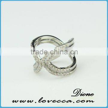 China factory wholesale top quality silver jewelry ring gift for girlfriend