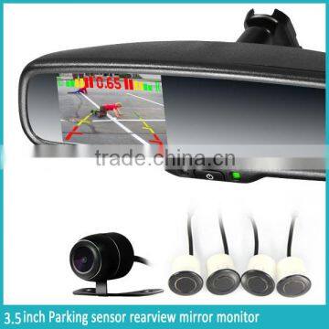 2015 Best Seller Parking Sensor Rearview Mirror Radar Detector Interior Mirror Monitor and Wireless Reverse Camera Display photo-3