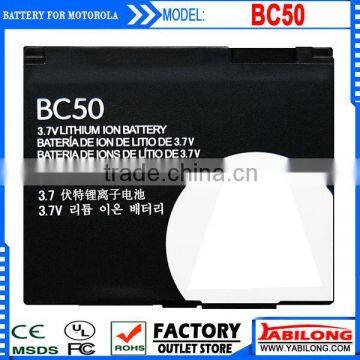 Good Quality BC50 750mAh Mobile Lithium Battery for MOTOROLA K1 L6 L7 U3 V3x Z3 Z6 E6