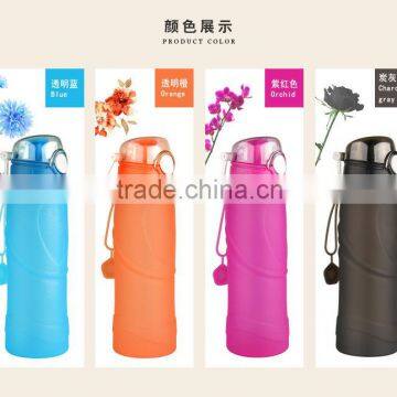 Manufacturing Soft Silicone Water Bottle Unbreakable Silicone Sport Water Bottle photo-2