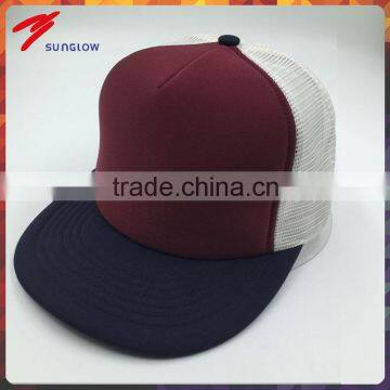 Wholesale blank 5 panel adjustable promotional baseball cap