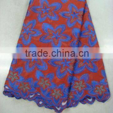 2015 wholesale china swiss cotton voile lace fabric H2-10