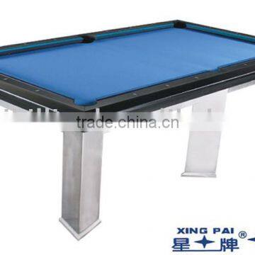 "STAR" Billiard Table, STAINLESS STEEL POOL TABLE