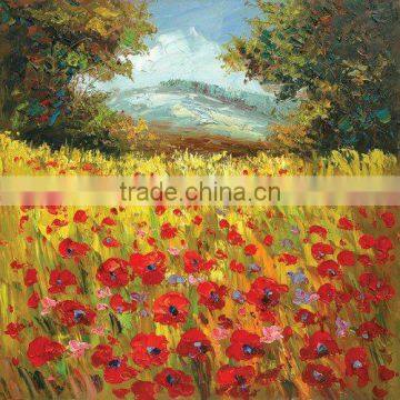 Pallet knife painting of landscape