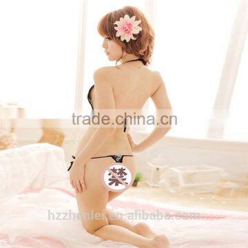 New women's sexy bikini lingerie cherry blossom with bra