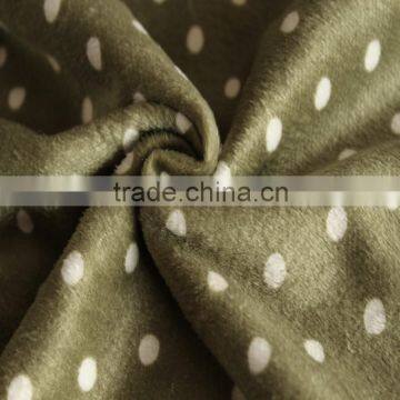 Super soft short plush fabric printing 100% polyester