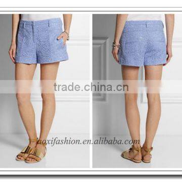 Lace Coated Blue Sunny Fashion Style Short.