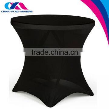 custom design decorative spandex round table cloth