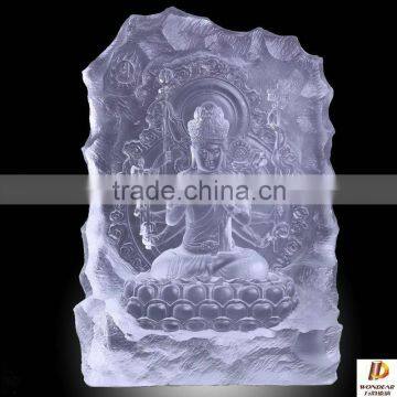 WF071 2014 new Liuli kuanyin Buddha Sculpture