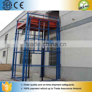 OUTDOOR building lift elevators Vertical lift--Lead rail hydraulic lifting platform