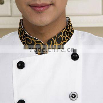 White Customized With Good Quality Double Breasted Chef Kitchen Jacket