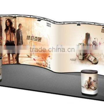 Deluxe magnetic trade show display magnetic event booth with matt graphic