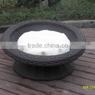 Rattan Pet Bed in black