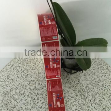 Low price and high quality paper material labels printring adhesive stickers in roll or in sheet