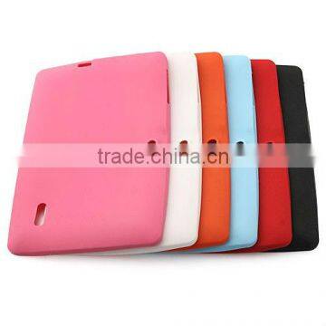 Multi-color Silicone Rubber Back Case for YeahPad A13 Tablet PC