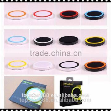 Q5 Wireless Mobile Charger Qi Wireless Mobile Charging Pad With USB Port & USB Cable for For IOS and Android