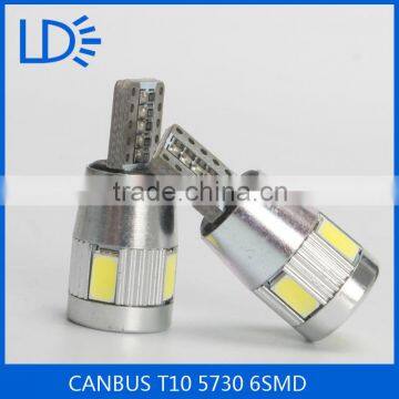 5730 smd 6 leds CANBUS T10 Backup Reverse Light
