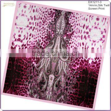 Leopard Square Silk Scarf