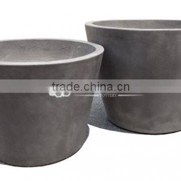 Round Lightweight Concrete Pot