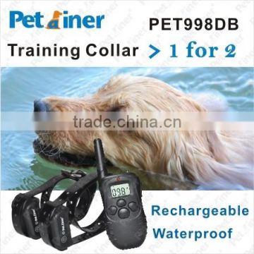 2014 New Updated Electric Dog Training Shock Collars PET998DB-2 Electronic Barking Dog Alarm