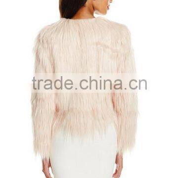 2015 Fashion Latest design Winter Overcoats Elegant women Faux Fur coats