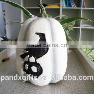 crow glitter foam pumpkin