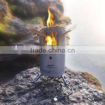 Camping Wood Stove Fast Cooking Gasification Stove Wood Biomass Fuel Pellet Stove Fire Jet Stove photo-3