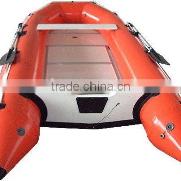 inflatable aluminum floor fishing boat