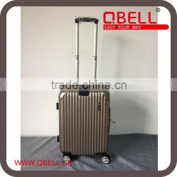 3PCS Fashion Hard Trolley Luggage with hanger,ABS+PC High quality,expandable mould