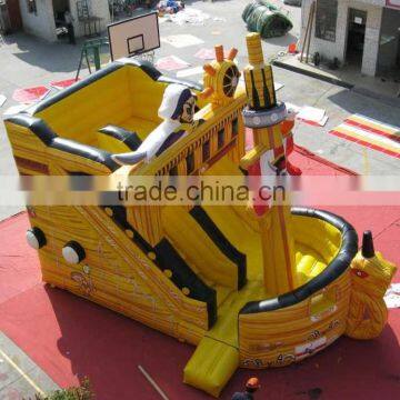 Hola pirate ship inflatable slide/inflatable water slide/giant inflatable slide for sale