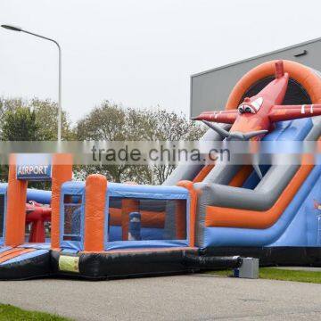 Hola airplane inflatable slide/inflatable water slide/giant inflatable water slide for adult