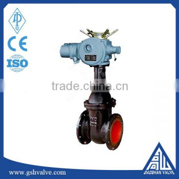 DIN standard cast iron electric wedge gate valve