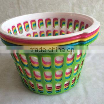 MINI PLASTIC ROUND LAUNDRY BASKETS,SMALL SIZE PLASTIC LAUNDRY BASKET,ONE DOLLAR BASKETS