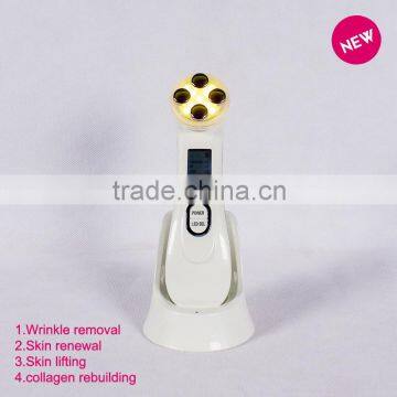 2015 Hot Sale Ultrasonic Ion Facial Beauty Device, Face Lift Skin Care Leading-in Massager