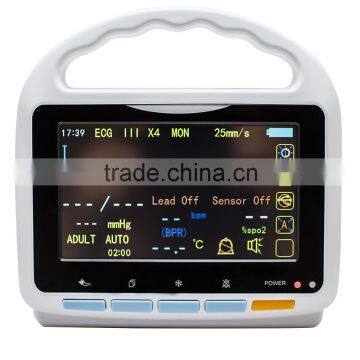 5 Inch Touch Screen Patient Monitor ECG NIBP SPO2 Pulse Rate and Temperature Bluetooth Function Software photo-2