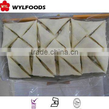 IQF high quality frozen curry trigon samosa