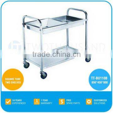 2017 TWOTHOUSAND HOT Utility Cart TT-BU110B - Two Shelf Stainless Steel Utility Kitchen Carts