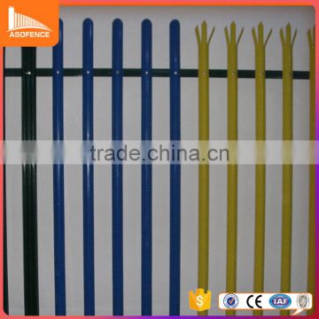 alibaba website hot sale best quality galvanized material curved top palisade fencing