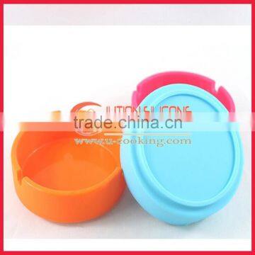 Eco-friendly and steady silicone ashtray with compititive price