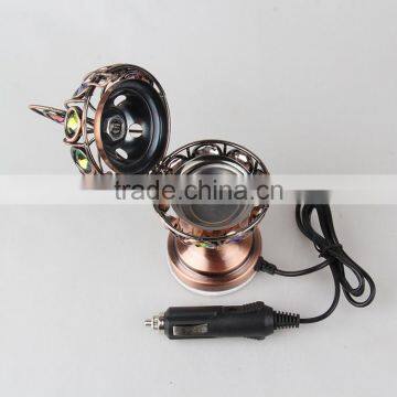 Wholesale Golden Electric Incense Burner Apple Shape Censer Use in Car