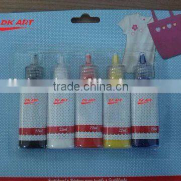 Fabric paint, 5 x 22ml