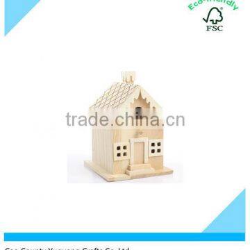 Unfinished Wood Gingerbread Birdhouse Christmas Birdhouse