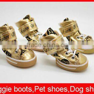 PU Comfortable waterproof pet shoes wholesale